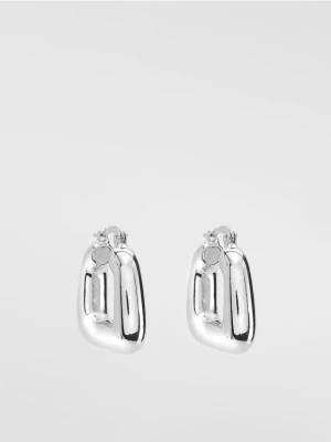 Reserved - Geometryczne kolczyki - srebrny