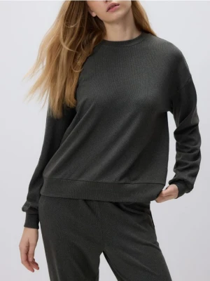 Reserved - Gładka bluza - ciemnoszary