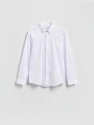 Reserved - Gładka koszula super slim fit - biały