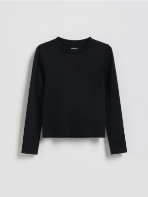 Reserved - Gładka koszulka - czarny