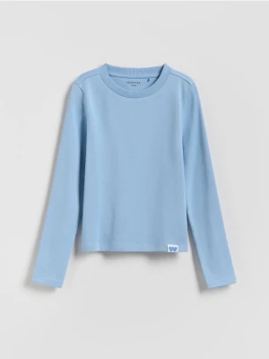 Reserved - Gładka koszulka - jasnoniebieski