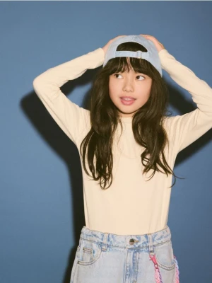 Reserved - Gładka koszulka - jasnożółty