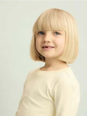 Reserved - Gładka koszulka - jasnożółty