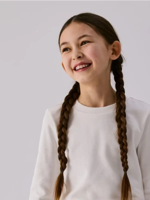 Reserved - Gładka koszulka - złamana biel