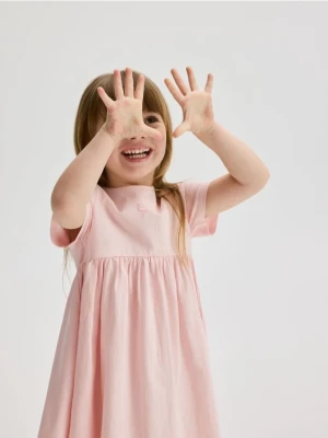 Reserved - Gładka sukienka - pastelowy róż