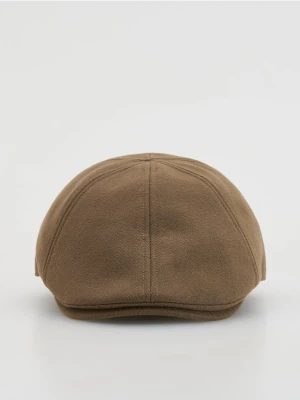 Reserved - Gładki kaszkiet - brązowy