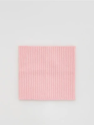 Reserved - Gładki komin z wiskozą - pastelowy róż