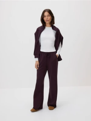 Reserved - Gładki longsleeve - biały