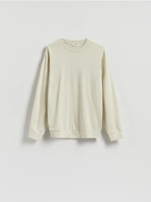 Reserved - Gładki longsleeve - jasnozielony