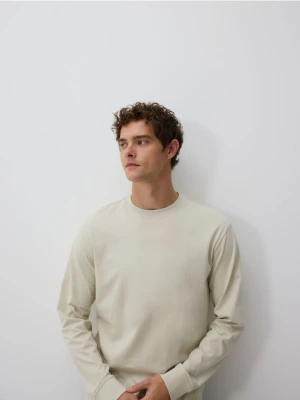 Reserved - Gładki longsleeve - jasnozielony