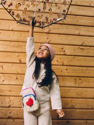 Reserved - Gładki sweter - beżowy