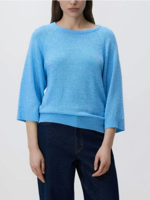 Reserved - Gładki sweter - jasnoniebieski
