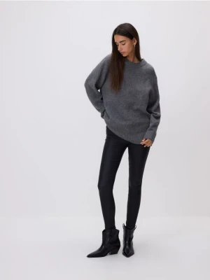 Reserved - Gładki sweter - szary