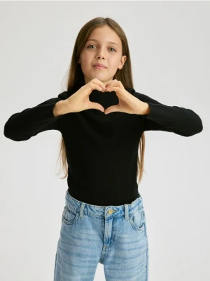 Reserved - Gładki sweter z wiskozy - czarny