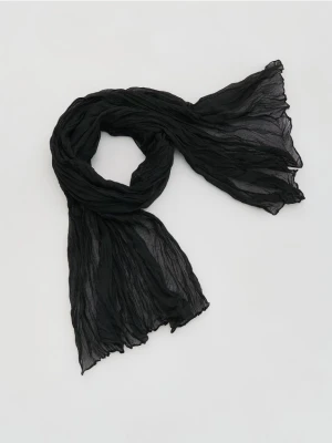 Reserved - Gładki szal - czarny