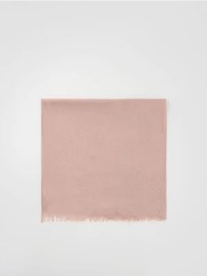Reserved - Gładki szal - pastelowy róż