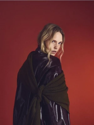 Reserved - Gładki szalik - zielony