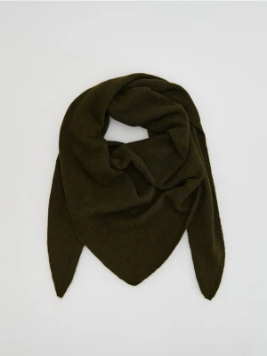 Reserved - Gładki szalik - zielony