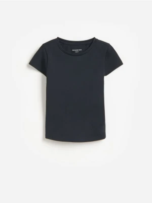 Reserved - Gładki t-shirt - czarny