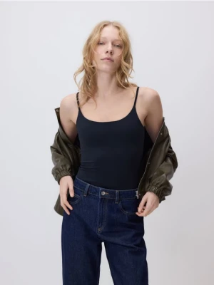 Zdjęcie produktu Reserved - Gładki top na ramiączkach - czarny