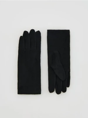 Reserved - Gładkie rękawiczki - czarny