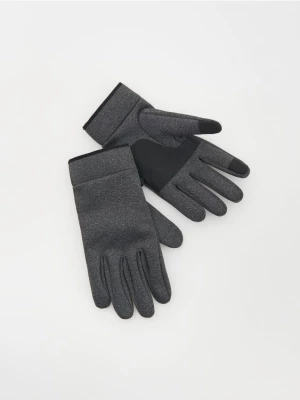 Reserved - Gładkie rękawiczki - Szary