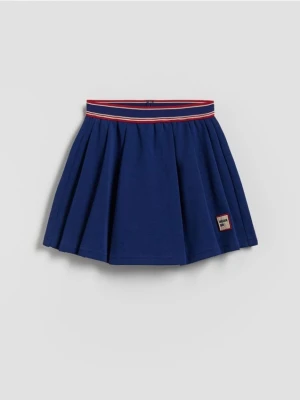 Reserved - Gładkie spódnico-szorty - granatowy