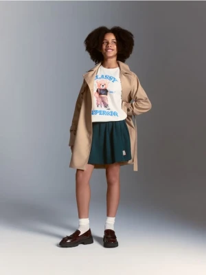 Reserved - Gładkie spódnico-szorty - morski