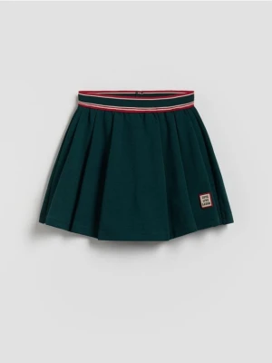 Reserved - Gładkie spódnico-szorty - morski