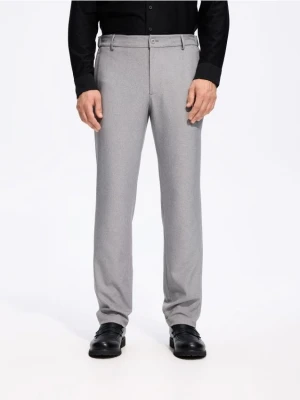 Reserved - Gładkie spodnie chino slim - jasnoszary