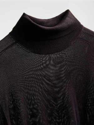 Reserved - Golf z dodatkiem lyocellu - ciemnofioletowy