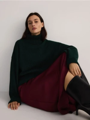 Reserved - Golf z domieszką wełny - ciemny turkus