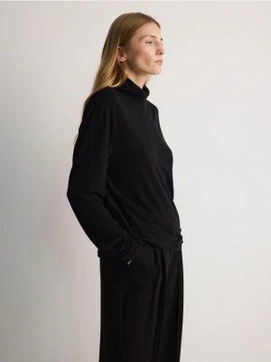 Reserved - Golf z domieszką wełny - czarny