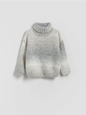 Reserved - Golf z domieszką wełny - jasnoszary