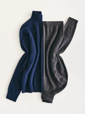 Reserved - Golf z wełny merino - ciemnoszary