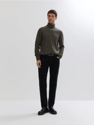 Reserved - Golf z wełny merino - ciemnozielony