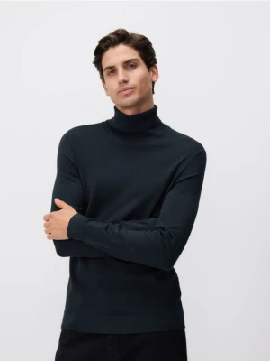 Zdjęcie produktu Reserved - Golf z wiskozą - ciemnozielony