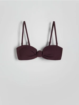 Reserved - Góra od bikini - ciemnofioletowy