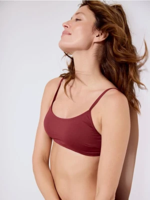 Reserved - Góra od bikini - ciemnofioletowy