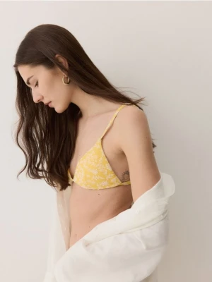 Reserved - Góra od bikini - jasnożółty