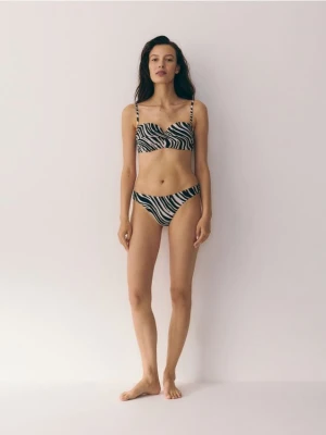 Reserved - Góra od bikini - kremowy