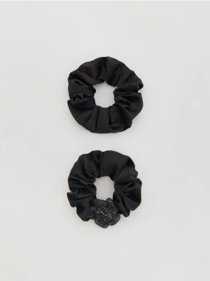 Reserved - Gumki do włosów 2 pack - czarny