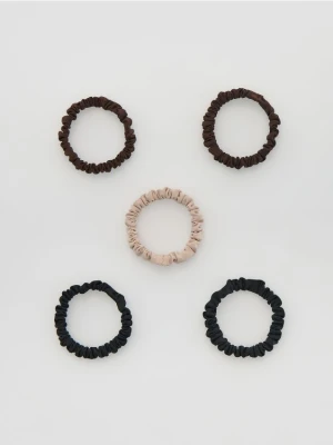 Reserved - Gumki do włosów 5 pack - wielobarwny