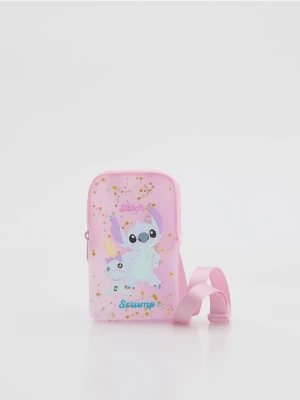 Reserved - Gumowa torebka Lilo i Stitch - pastelowy róż