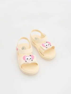 Reserved - Gumowe sandały Koci Domek Gabi - złamana biel
