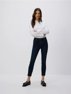 Reserved - Jeans slim fit mid rise - granatowy