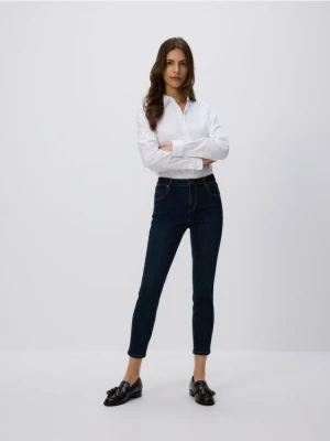 Reserved - Jeans slim fit mid rise - granatowy