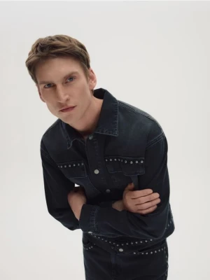 Reserved - Jeansowa katana - czarny