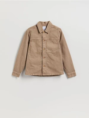 Reserved - Jeansowa koszula comfort fit - brązowy