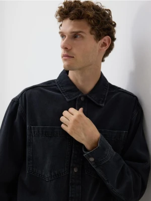 Reserved - Jeansowa koszula comfort fit - czarny